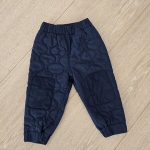 Patagonia Navy Quilted Toddler Pants Size 12-18M